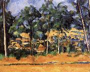 Paul Cezanne of the village after the tree oil painting artist